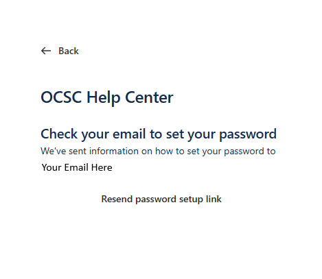 Check your email